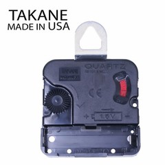 Made in USA Takane Quartz Battery Clock Movement Kit with Hands, Multiple Sizes