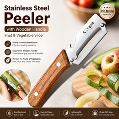NEW 2 in 1 Multi-Functional Vegetable Peeler for Kitchen Stainless Steel Peeler.