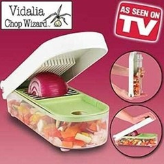 Vidalia Chop Wizard Fasted/Safest/Easiest Way to Chop or Dice Fruit, Vegetables