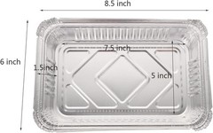 20 Pack Small Drip Pans Weber Aluminum X Pan Grill Of Genesis Spirit Q Bbq 8.5×6