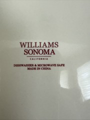 Williams Sonoma Snowman Serving Bowl 8.5″ Winter Christmas Retired