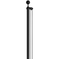 VEVOR 30FT Detachable Flagpole Kit Heavy Duty Aluminum Flag Pole American Black