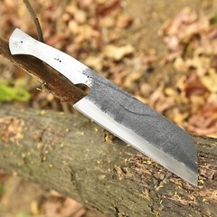 Handmade Forged Carbon Steel Chef Kitchen Knife Blank Blade Meat Cleaver Chopper
