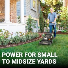 Worx 40V 17” Cordless Push Lawn Mower (2 Batteries & Charger Included) WG745