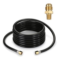 20FT High Pressure Propane Hose with Both 3/8 Inch Female Flare and Pipe Fitting