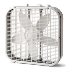 20″ 3-Speed Classic Box Fan with Weather-Resistant Motor, White, B20200