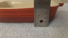 Le Creuset Rectangular Baking Dish Casserole Red Stamped 07-28