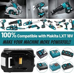 (2 Pack) For Makita BL1860B-2 18V LXT Lithium-Ion 5.0 Ah Battery 194204-5 BL1830