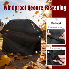 Grill Cover for Outdoor Grill, Fits Weber Genesis 300 & Genesis II 300 Series Ga