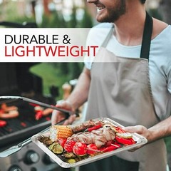Large Broiler Pan Aluminum Disposable Pan – For Baking, BBQ & Grill Tray 10 PACK