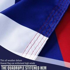 US American Flag 3×5 Made in Luxury Embroidered United States Flag + State Flag