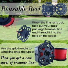 0.5 LB Nylon Trimmer Line .095 – Expertly Twisted for Precision Cutting