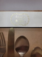 New in Box Flatware 16 Pcs Artistic Accents Made In India HAND WASH ONLY