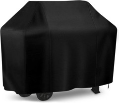 58 Inch Waterproof BBQ Gas Grill Cover Fit For Weber, Char-Broil, Nexgrill Black