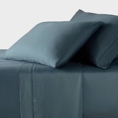 Threshold 320TC Satin 4-Piece Sheet Set Cooling Soft TENCEL Lyocell
