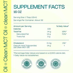 LevelUp C8 MCT Oil – 100% Pure Caprylic Acid (from 16 Ounce (Pack of 1)