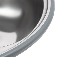 Stainless Steel Small Wall Mount Corner Bathroom Sink With Overflow Triangle
