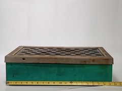 Custom hot block with 2-prong plug, 19.5 x 13 x 5 inches, loose frame as shown