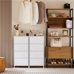 4 Fabric Drawer Dresser for Bedroom, Storage Organizer Unit Chest of Tower