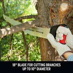 Razortooth 18 In. High Carbon Steel Blade with Ergonomic D-Handle Grip Heavy Dut