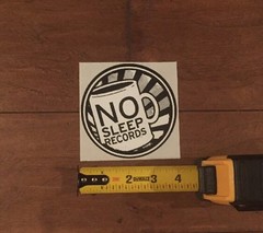 No Sleep Records Sticker 4″ Circle Wonder Years Mixtapes Moose Blood