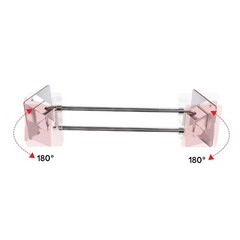Adjustable Bathroom Corner Storage Bar Stainless Steel Shower 7.68-13.58in MISR
