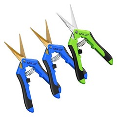 SZHLUX 3-Pack Gardening Scissors 6.5″ Pruning Shears Garden Pruners