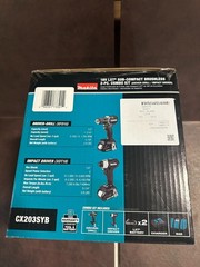 Makita CX203SYB Drill and Impact Driver Kit, Sealed, NIB