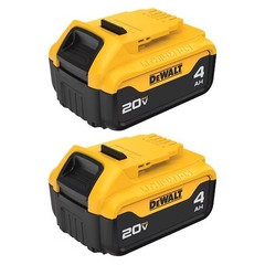 [NEW] (DCB204-2) DEWALT 20V MAX* 4Ah Battery (2 Pack)