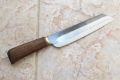 Crude – Premium Asian Nakiri Utility Knife, 7 inch, Carbon Steel, Handmade