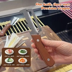 NEW 2 in 1 Multi-Functional Vegetable Peeler for Kitchen Stainless Steel Peeler
