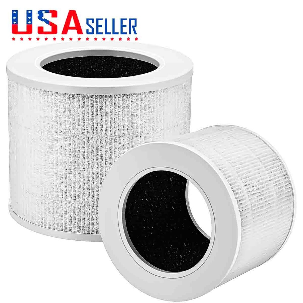 3-In-1 True HEPA Carbon FIlter for Levoit Air Purifier Core Mini 2 Pack