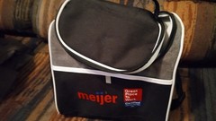 Brand NEW Meijer Insulated LUNCH BAG Zip-Top Leakproof w LOGO 10″x9″ Canvas