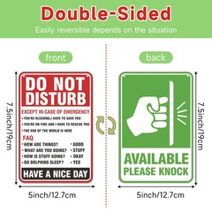 Do Not Disturb Door Hanger Sign, Available 7.5IN, Sign016