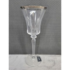 Mikasa Jamestown Platinum Goblets Lead Crystal Set of 4 Hand Wash Only