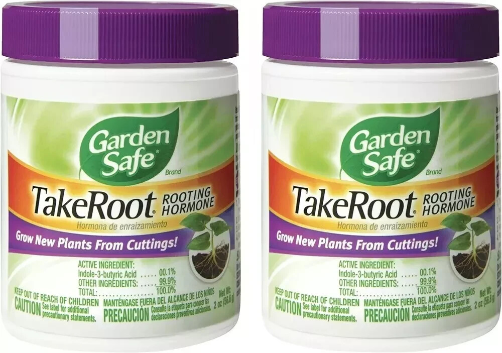2 Pack Garden Safe Takeroot Rooting Hormone, New Plants Growth Powder – 2 Oz