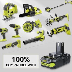 2 PACK 4.0Ah For RYOBI 18V Battery One Plus Compact Lithium-Ion P190 P192 new
