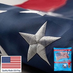 US American Flag Heavy Duty Luxury Embroidered Stars Sewn Stripes Grommets Nylon