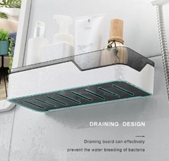 Triangular Corner Shower Caddy – Bath Storage Organizer Shelf, Bathroom Holder