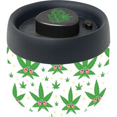 4.25in Leaf Face Dank Tank Vacuum Jar – 400ml Airtight Storage Container