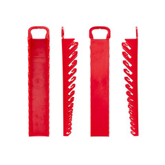 14-Tool Stubby Combination Wrench Holder (Red)