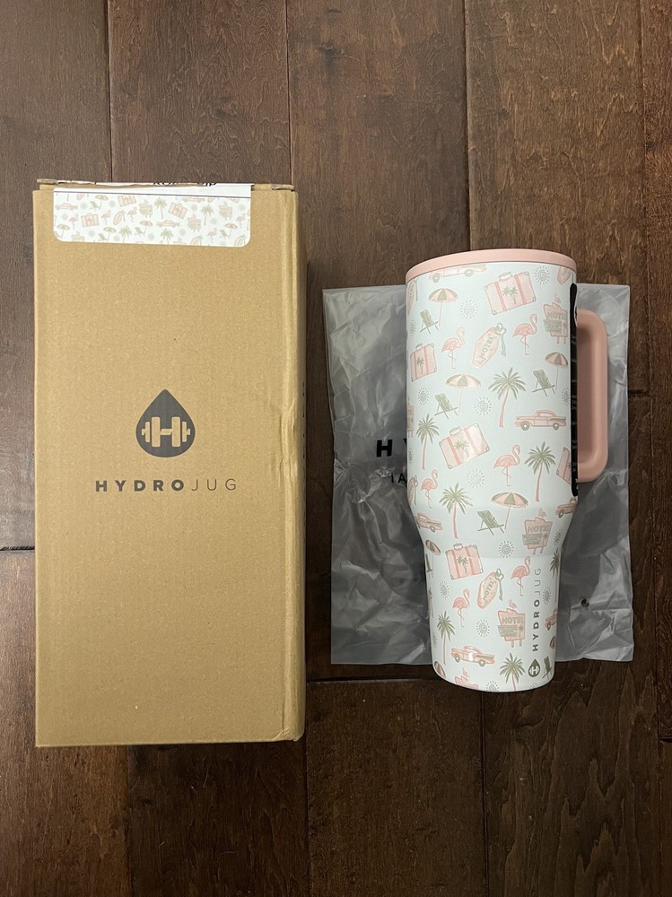 Hydrojug Kay Collection Road Trip Multicolor Traveler 40oz Cup New Rare IN HAND