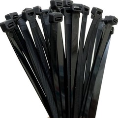 (36″ INCH) 10 – 20 PACK BLACK CABLE ZIP TIES Heavy Duty UV Resistant Nylon 66 UL