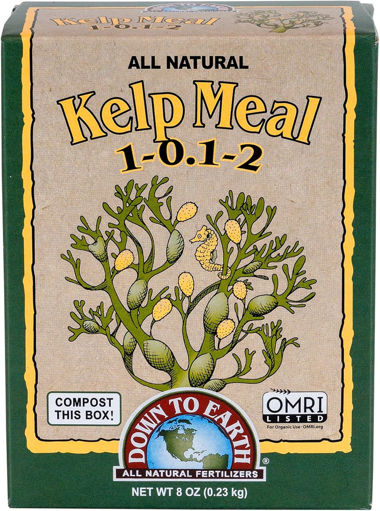 Down to Earth Organic Kelp Meal Fertilizer Mix 1-0.1-2, 0.5 Lb
