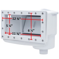 Rx Clear WideMouth Thru-Wall Skimmer for Above Ground Swimming Pools