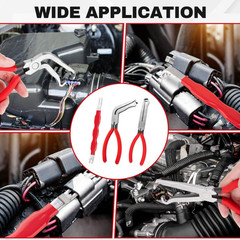 3Pc Electrical Disconnect Pliers For Car Connector Separator Automotive Tool Kit