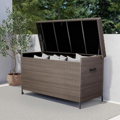 170 Gallon Deck Storage Box Deck Box Outdoor Storage Box Indoor Wicker Storage