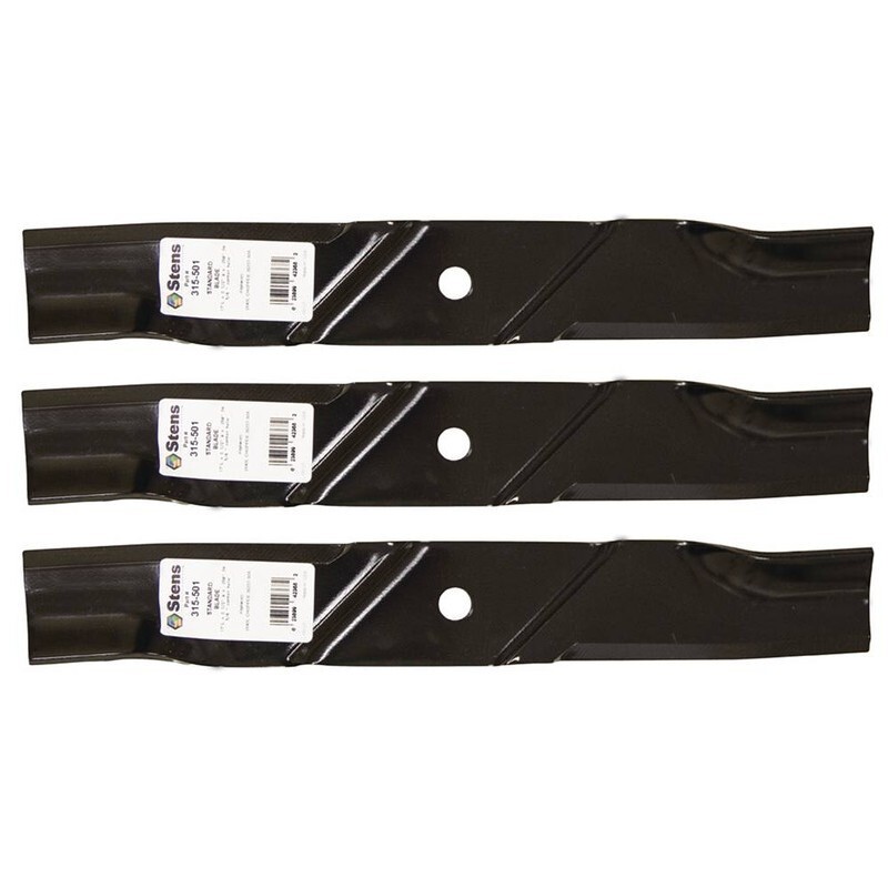 3 Standard Blades fit Dixie Chopper 30227-50X Iron & Silver Eagle for Classic X