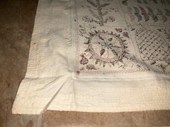 Lg Aarong Embroidered Tapestry Folk Art Bangladesh Pictorial Tapestry 31″ x 78″