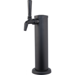 KOMOS® Matte Black Single Draft Tower With NukaTap Faucets w/ Duotight Fittings